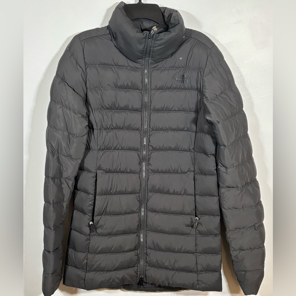 The North Face 550 Down Jacket Women’s XS Gray Lightweight Puffer Coat Warm